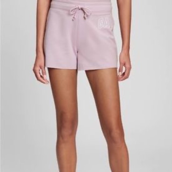 Gap Factory Fleece Logo Shorts Pale Purple Plum Women’s Plus Size XXL NEW - Picture 1 of 5